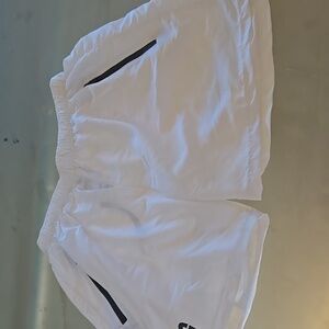 White Women's Athletic Shorts